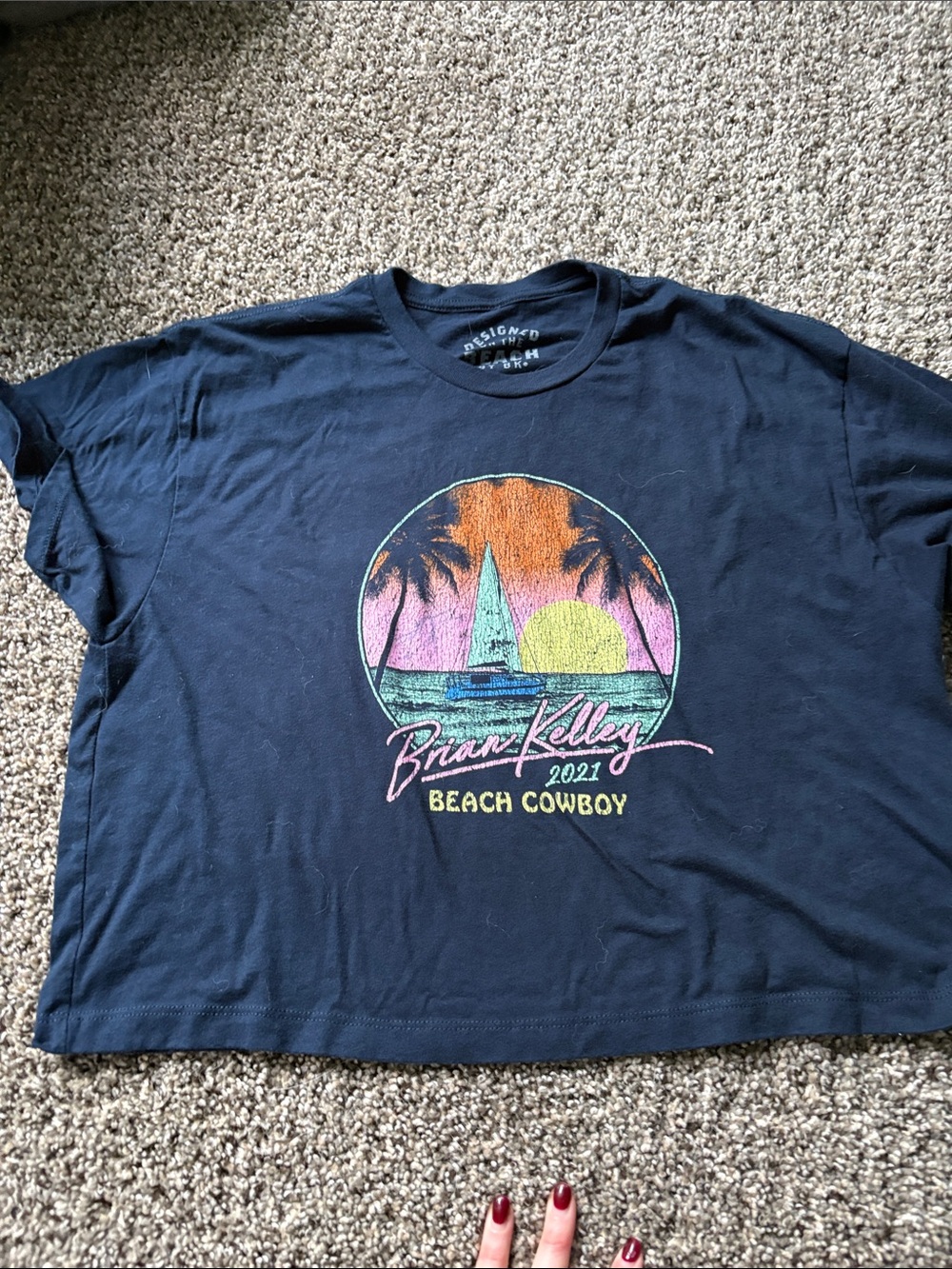 Brian Kelley 'Beach Cowboy' Graphic Tee - Navy